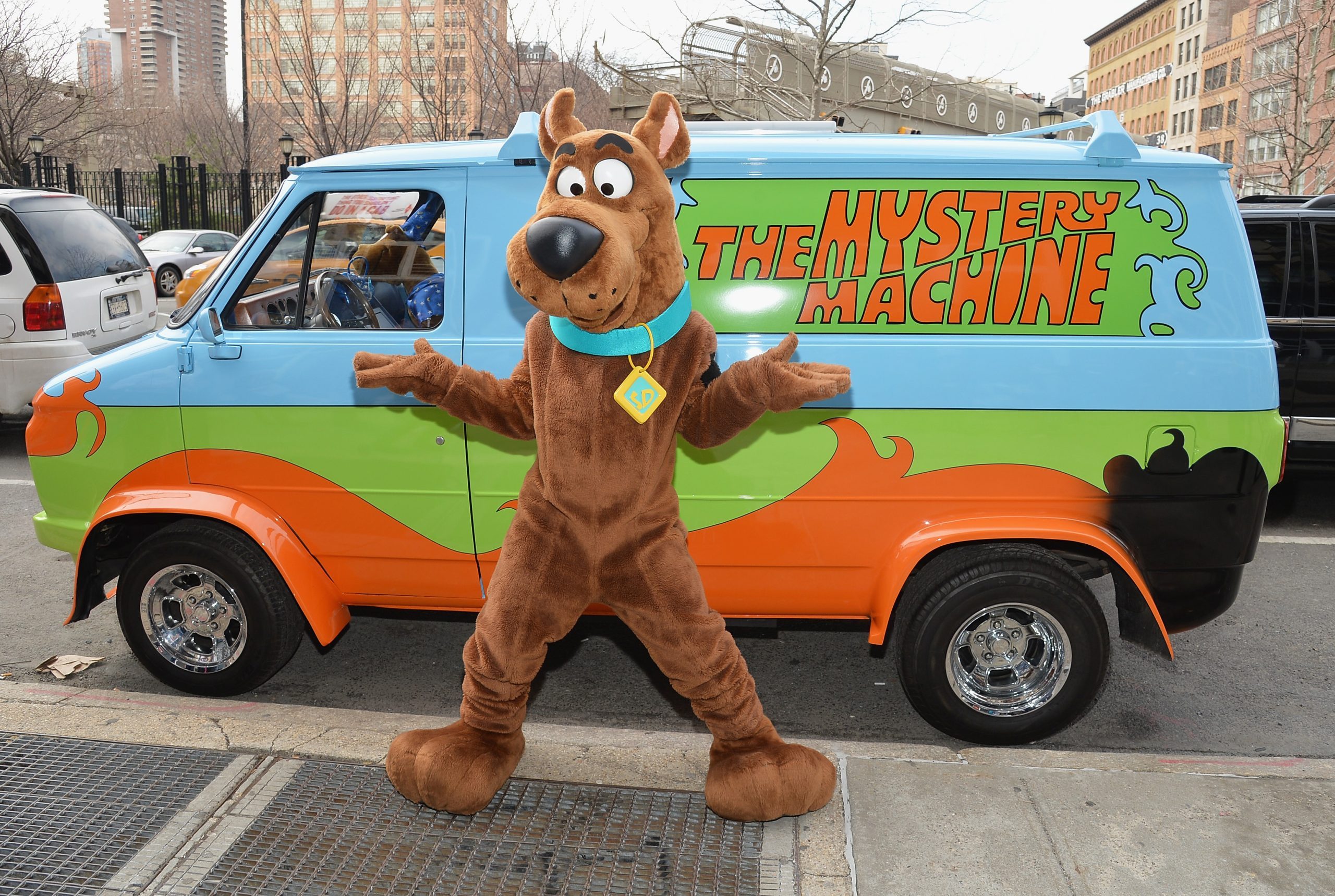 NEW YORK, NY - MARCH 22: Scooby Doo attends the "Scooby Doo! WrestleMania Mystery" New York Premiere at Tribeca Cinemas on March 22, 2014 in New York City. (Photo by Mike Coppola/Getty Images)