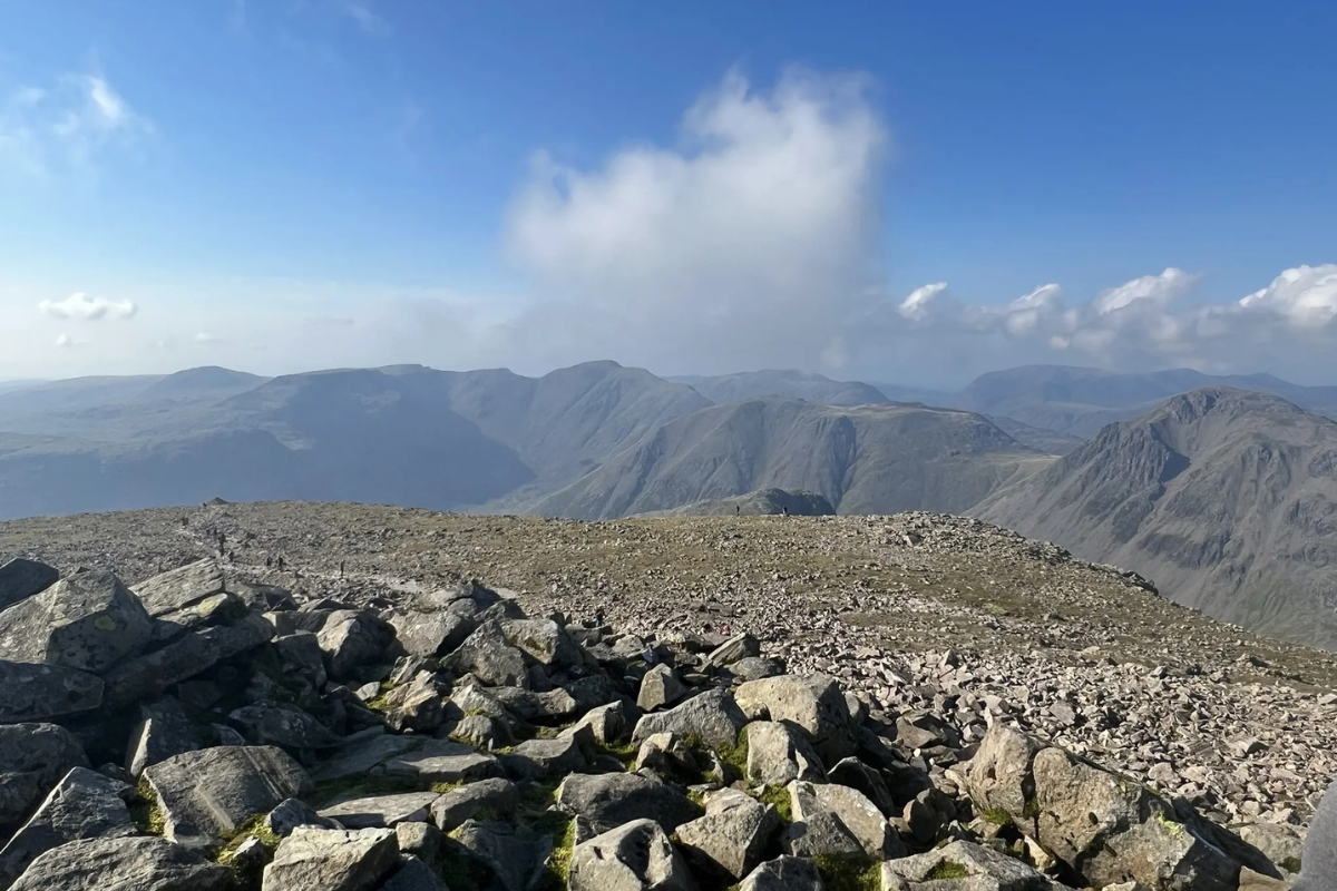 View from Scafell Pike.