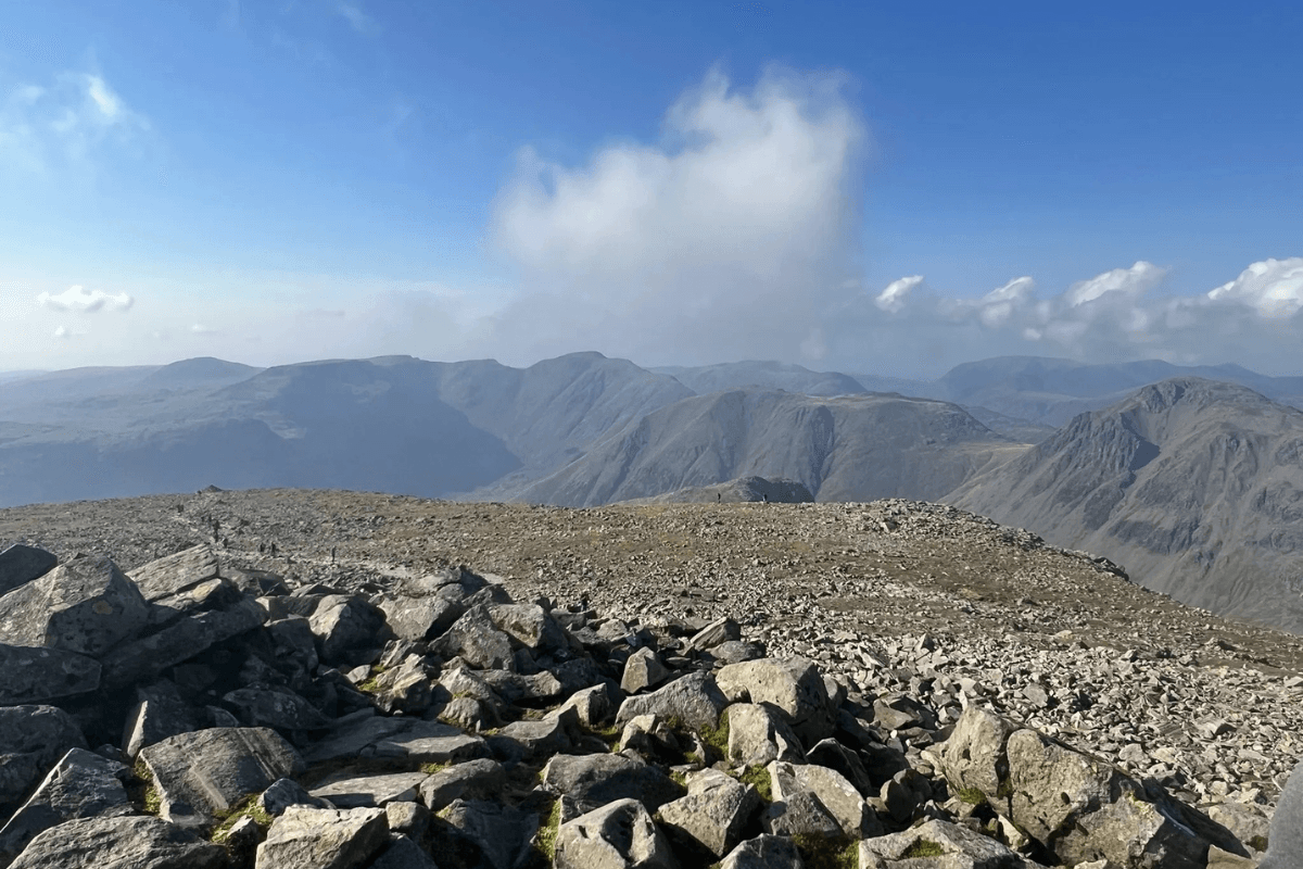 View from Scafell Pike.