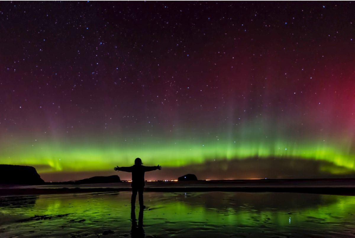 Northern Lights from East Lothian