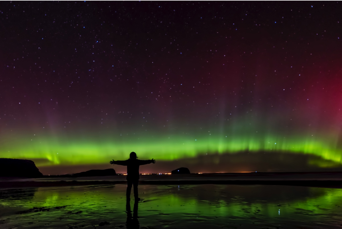 Northern Lights from East Lothian