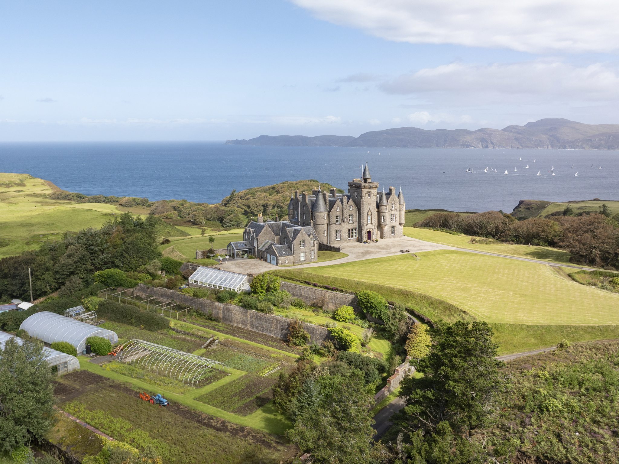 Glengorm Estate, a castle by the sea side in Scotland
