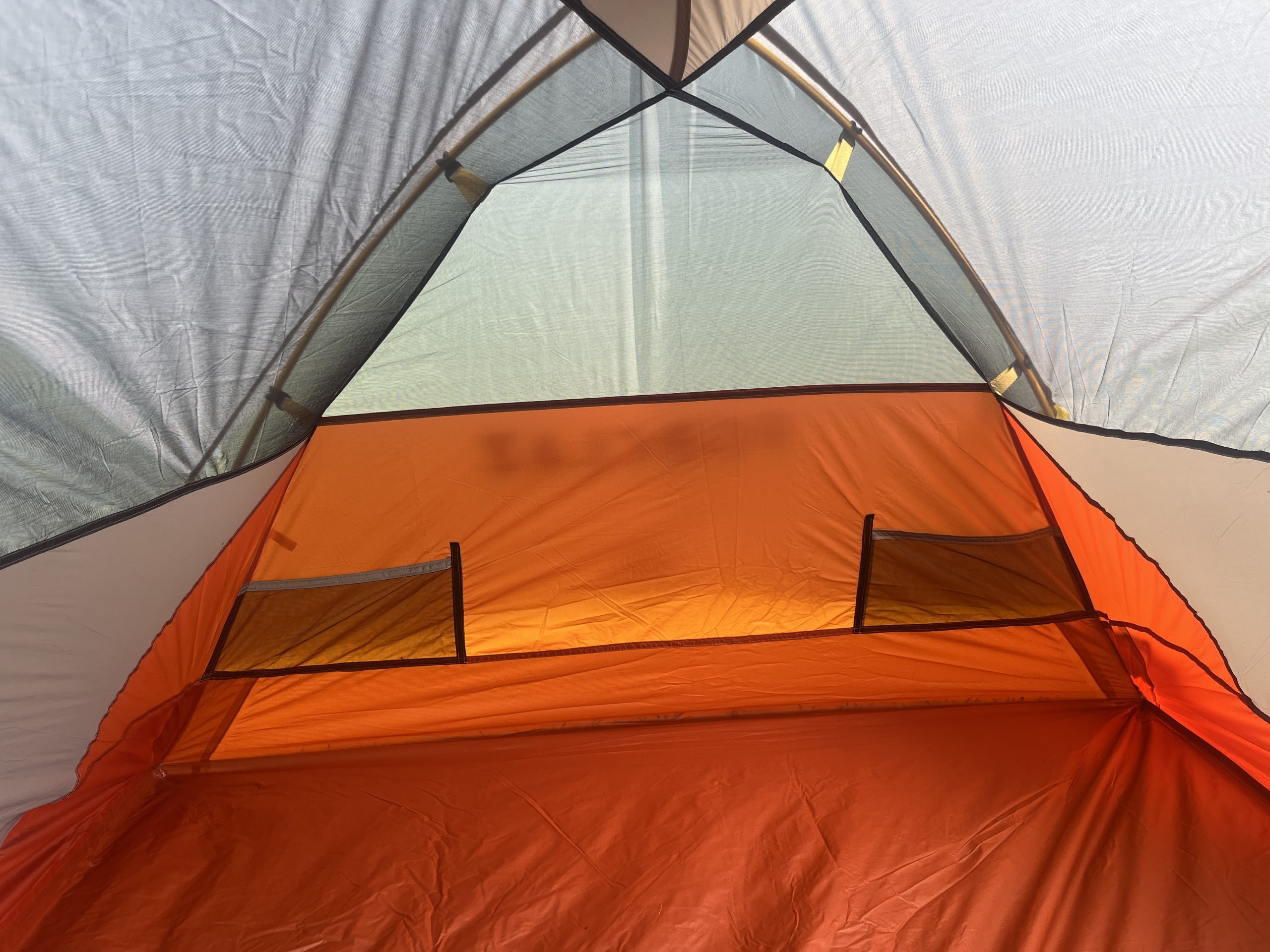 Two=person tent interior