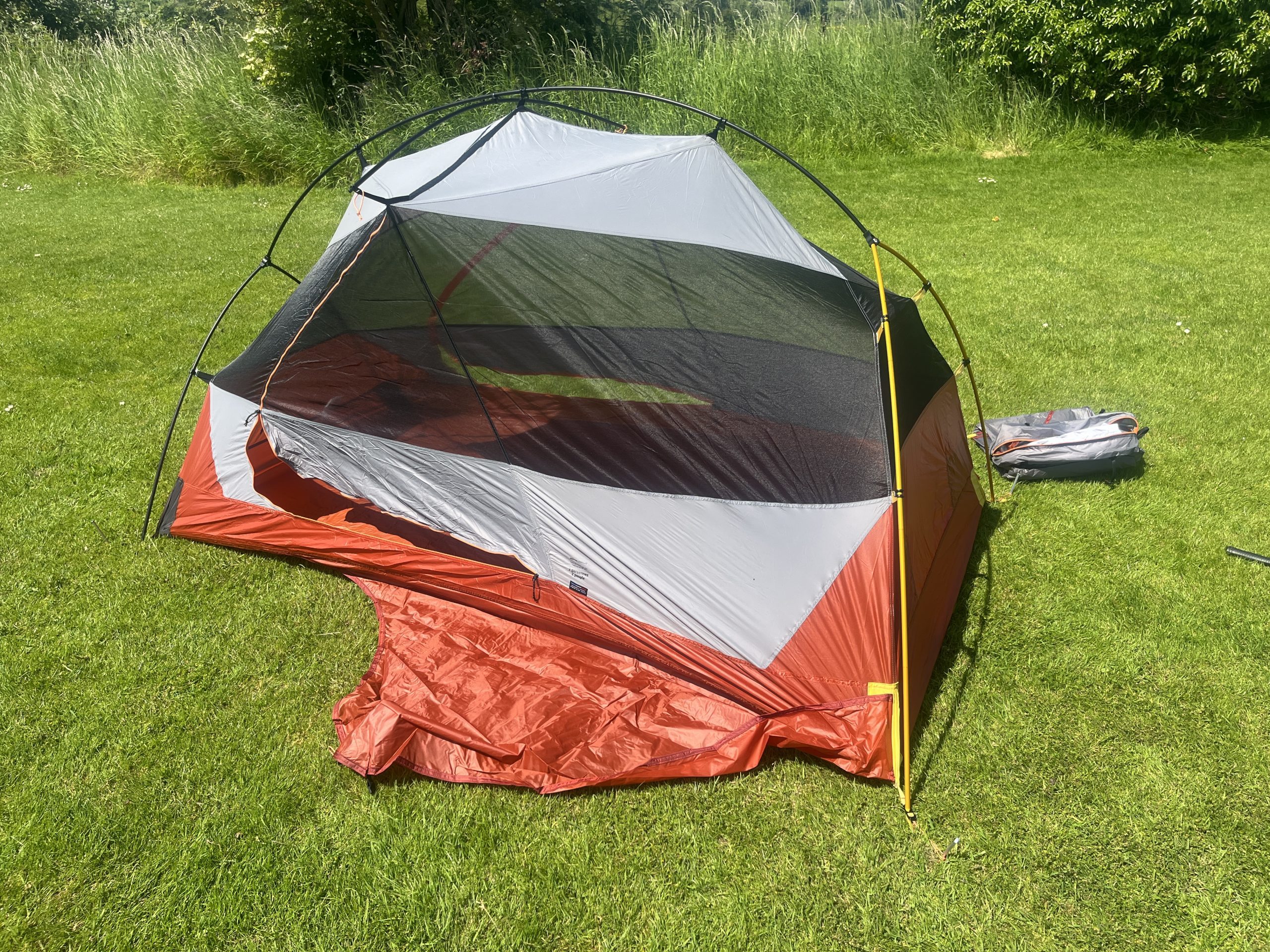 Inner tent during assembly