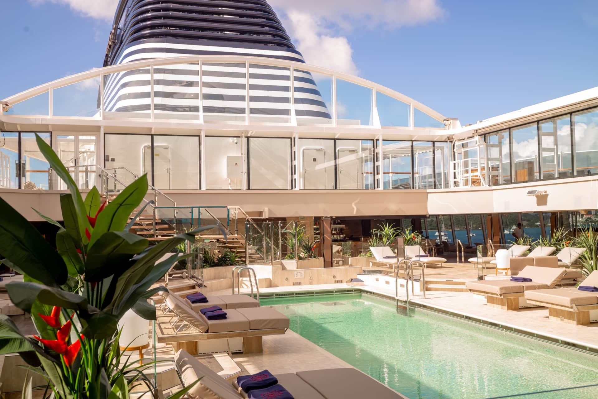 Luxury pool deck