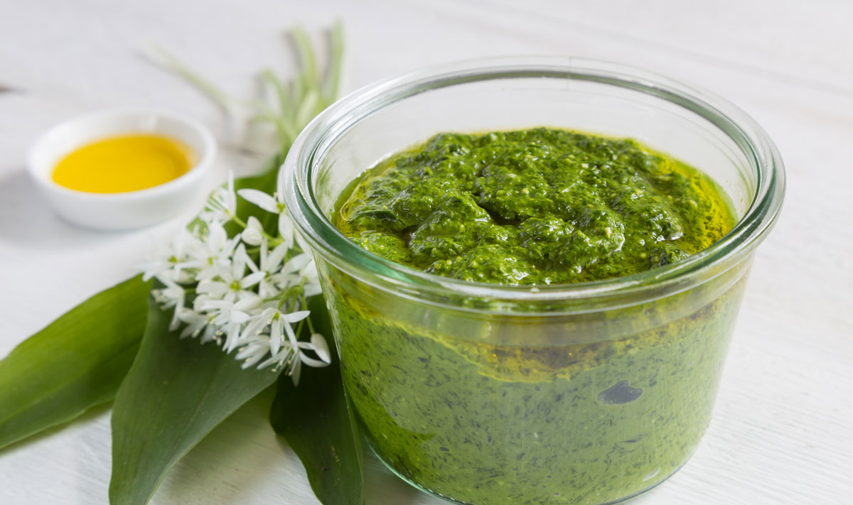 Wild garlic pesto