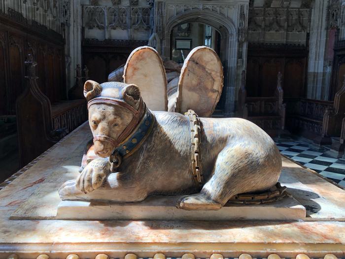 The tomb of Richard Beauchamp, 13th Earl of Warwick, located in the Beauchamp Chapel at the Collegiate Church of St Mary in Warwick.

